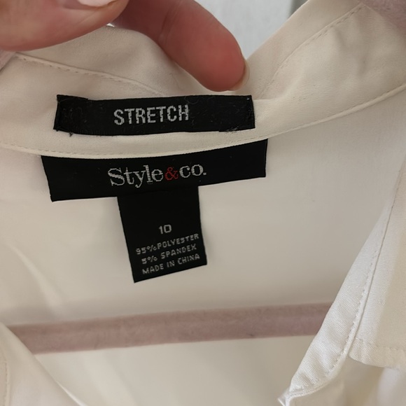 Style & Co White Blouse - Picture 3 of 5